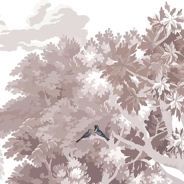 Misty Forest behang-Les Dominotiers-Selected Wallpapers-Interiors