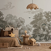 Misty Forest behang-Les Dominotiers-Selected Wallpapers-Interiors
