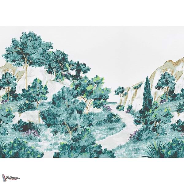 Balade Provençale behang-Les Dominotiers-01-Non Woven (70 cm)-M2-Selected Wallpapers-Interiors