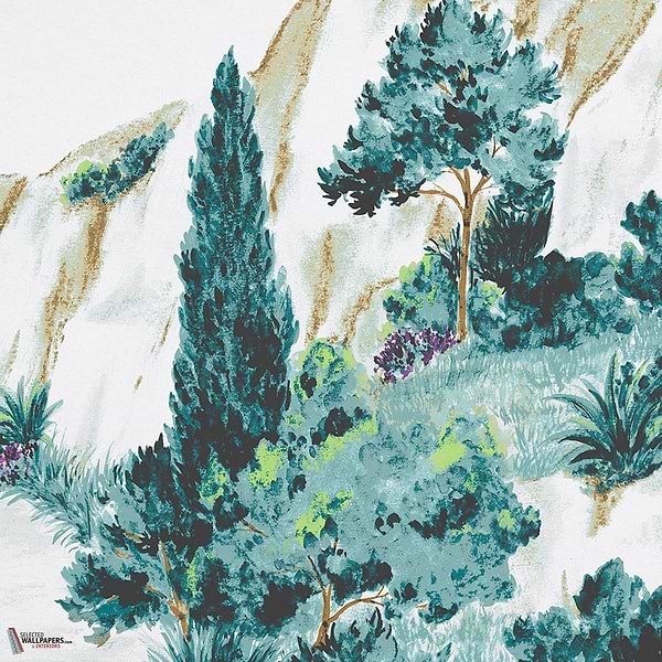 Balade Provençale behang-Les Dominotiers-Selected Wallpapers-Interiors