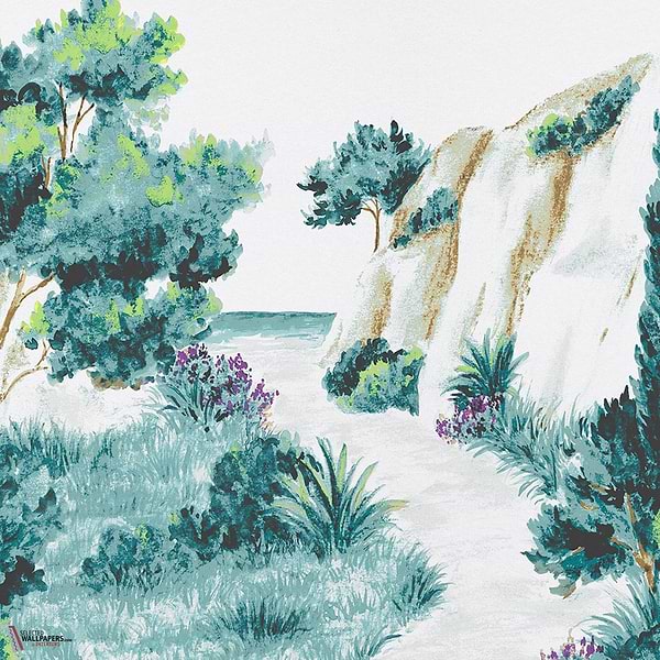 Balade Provençale behang-Les Dominotiers-Selected Wallpapers-Interiors