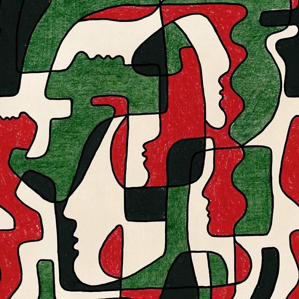 Saudade behang-Mind the Gap-Green-Rol-Selected Wallpapers-Interiors