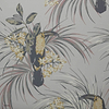 Le Toucan Tapete in Soft Grey van 1838 wallcoverings