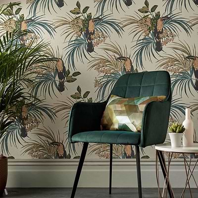 Le Toucan Tapete van 1838 wallcoverings