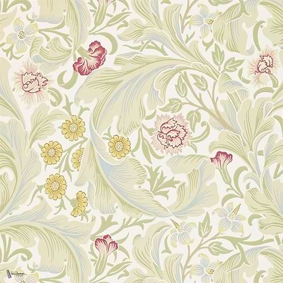 Leicester Tapete in Marble/Rose van Morris & Co