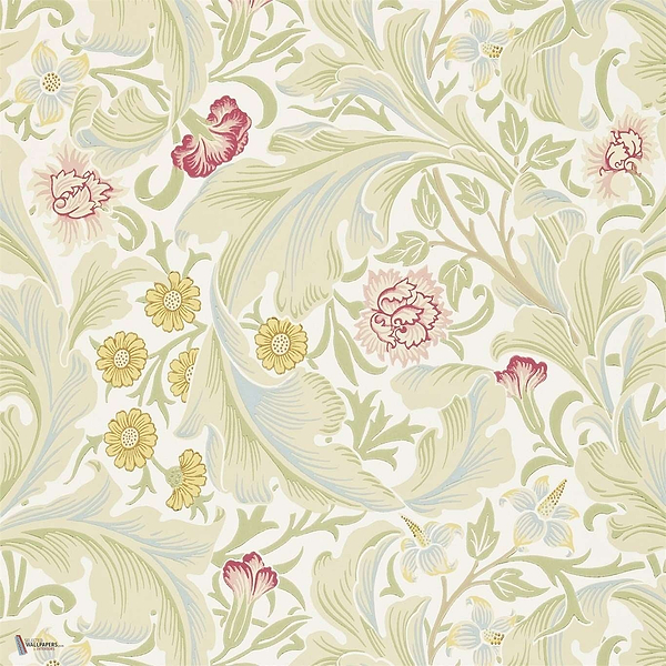 Leicester Tapete in Marble/Rose van Morris & Co