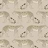 Leopard Walk wallpaper in Safari on Taupe van Cole & Son