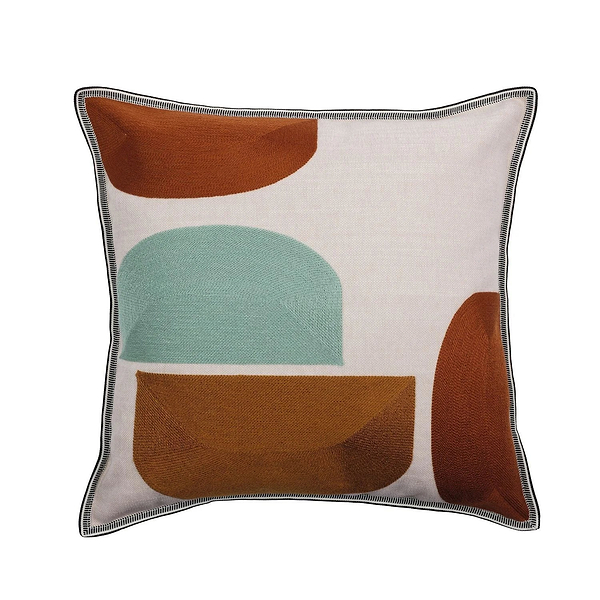 Housse de Coussin Jojoba-Kussen-Casamance-Celadon Ocre-45 x 45 cm-Selected Wallpapers &amp; Interiors