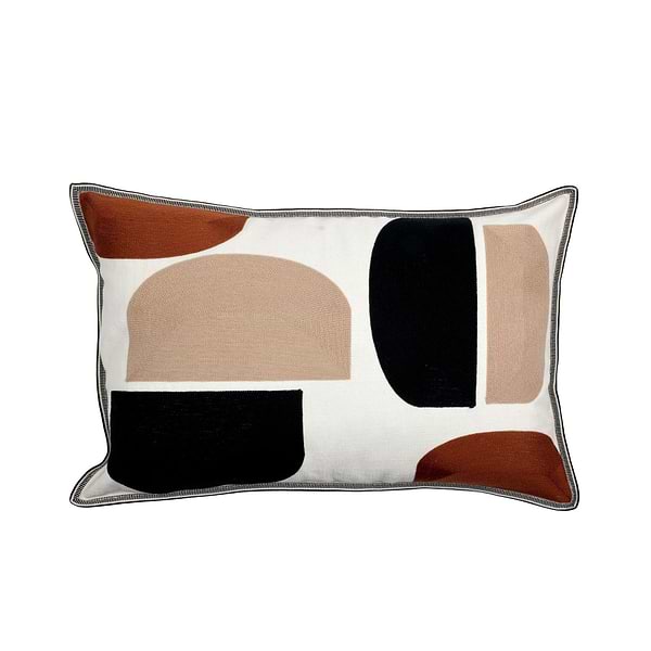 Housse de Coussin Jojoba-Kussen-Casamance-Nacre Noir-60 x 40 cm-Selected Wallpapers & Interiors