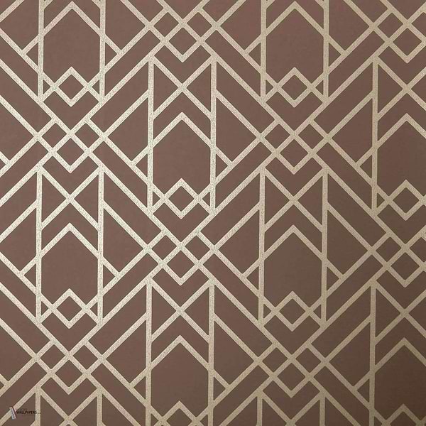 Metro wallpaper in Amber van 1838 wallcoverings
