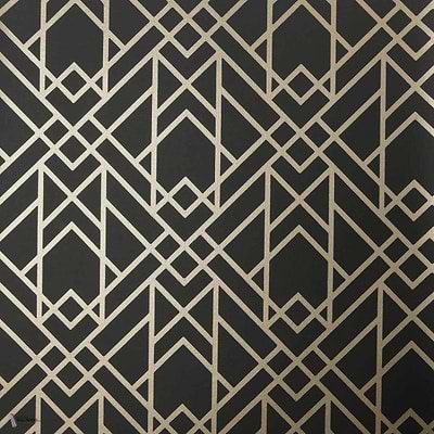Metro Tapete in Jet van 1838 wallcoverings