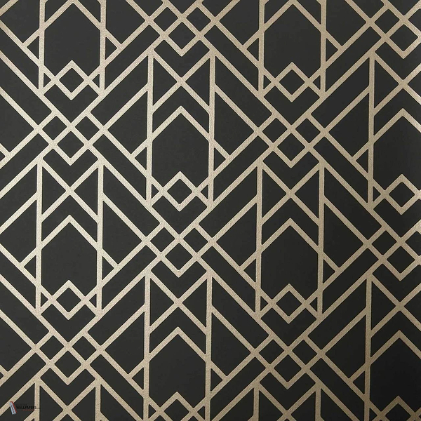 Metro Tapete in Jet van 1838 wallcoverings