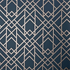 Metro Tapete in Midnight van 1838 wallcoverings