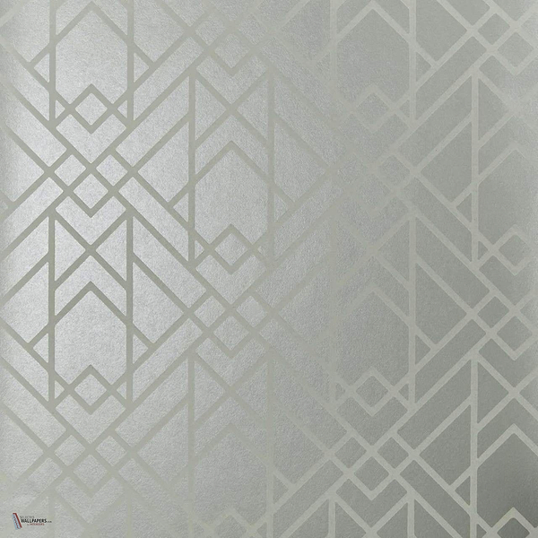 Metro Tapete in Soft Grey van 1838 wallcoverings