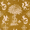 The Silly Fox wallpaper in Honey by Mind the Gap