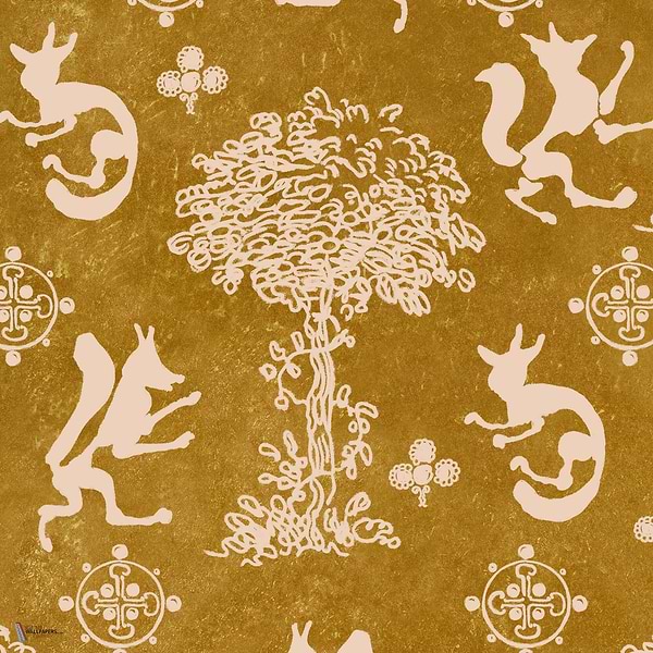 The Silly Fox wallpaper in Honey by Mind the Gap