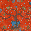 Tree Of Life wallpaper in Coral by Mind the Gap