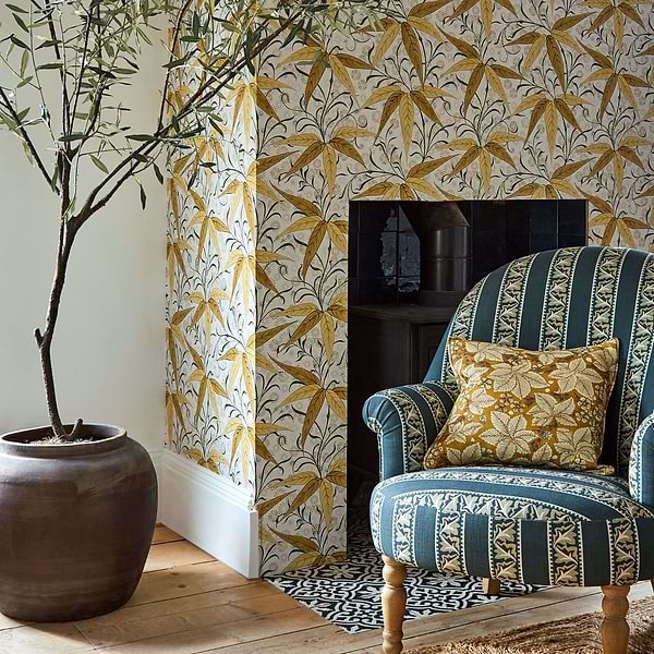 Bamboo behang-Behang-Morris & Co-Selected Wallpapers &amp; Interiors