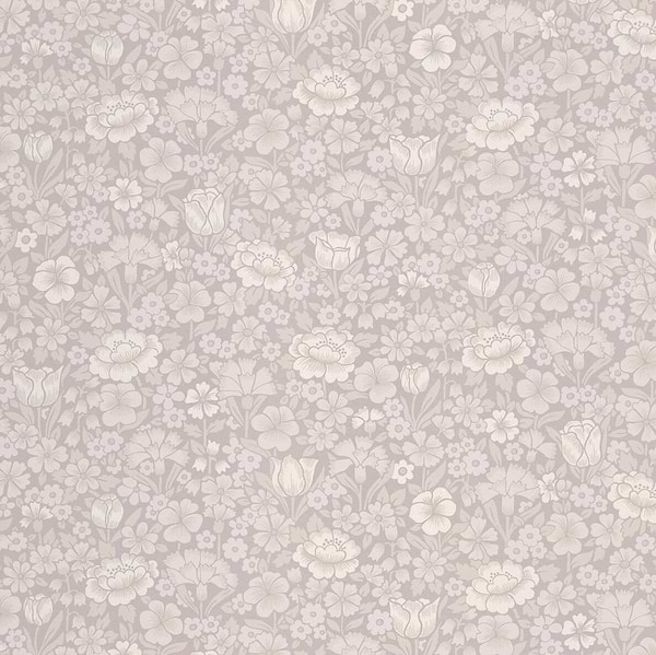 Spring Flowers behang-behang-Little Greene-French Grey-Rol-Selected Wallpapers & Interiors