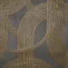 Odeon wallpaper in Anthracite Dore by Casamance