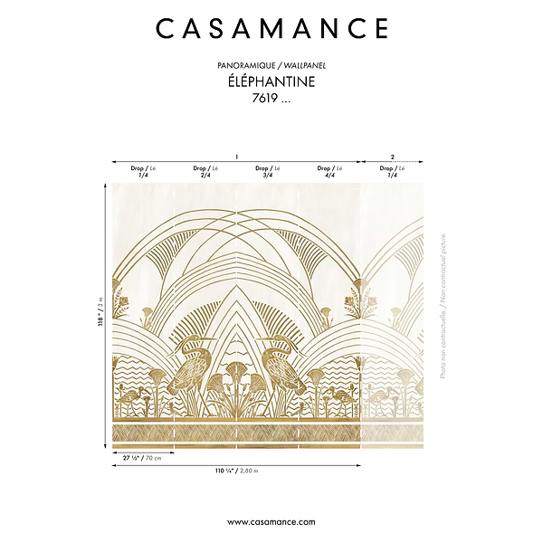 Éléphantine behang-behang-Casamance-Selected Wallpapers &amp; Interiors