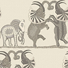 Safari Dance behang in Parchment & Soot van Cole & Son