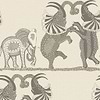 Safari Dance behang in Parchment & Soot van Cole & Son