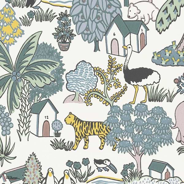 Animal Kingdom behang-Little Greene-Florence-Rol-Selected Wallpapers-Interiors