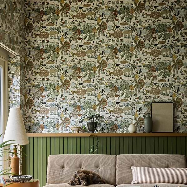 Animal Kingdom behang-Little Greene-Selected Wallpapers-Interiors