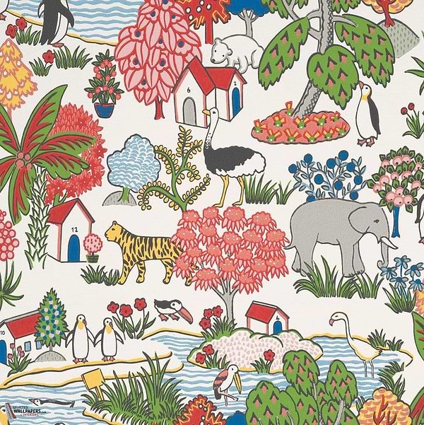 Animal Kingdom behang-Little Greene-Atomic-Rol-Selected Wallpapers-Interiors