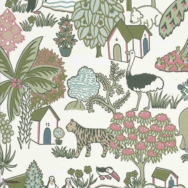 Animal Kingdom behang-Little Greene-Puck-Rol-Selected Wallpapers-Interiors