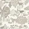 Animal Kingdom behang-Little Greene-Portland stone-Rol-Selected Wallpapers-Interiors