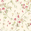 Sweet Pea behang in Coral & Olive van Cole & Son
