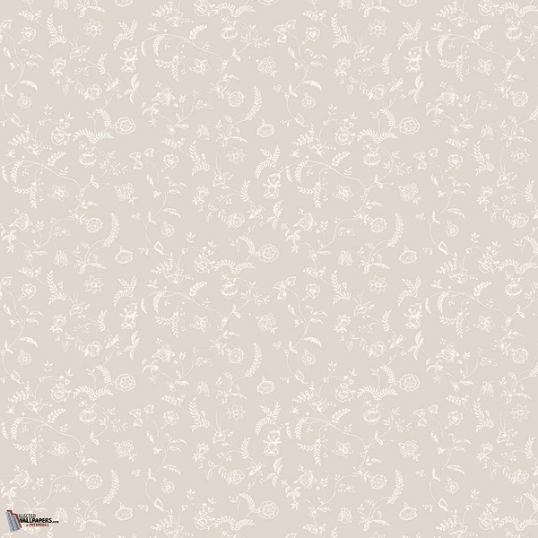 Uppark behang in All White van Farrow & Ball