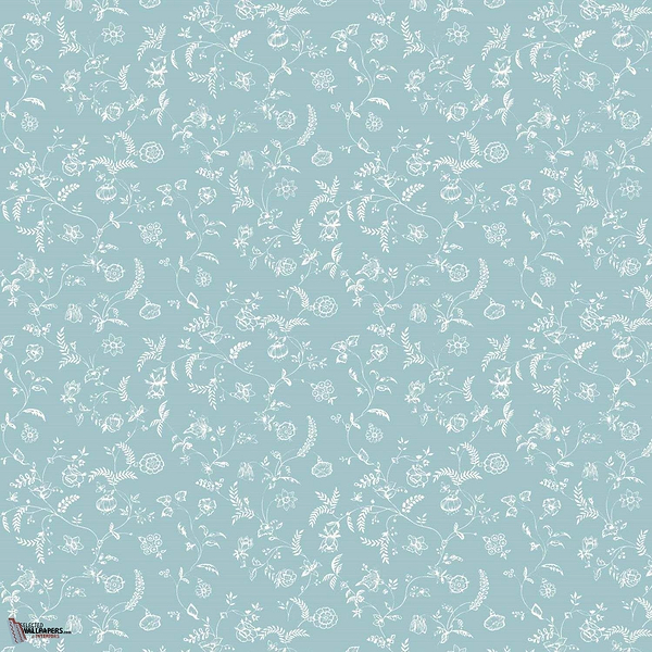 Uppark behang in Blue Ground van Farrow & Ball