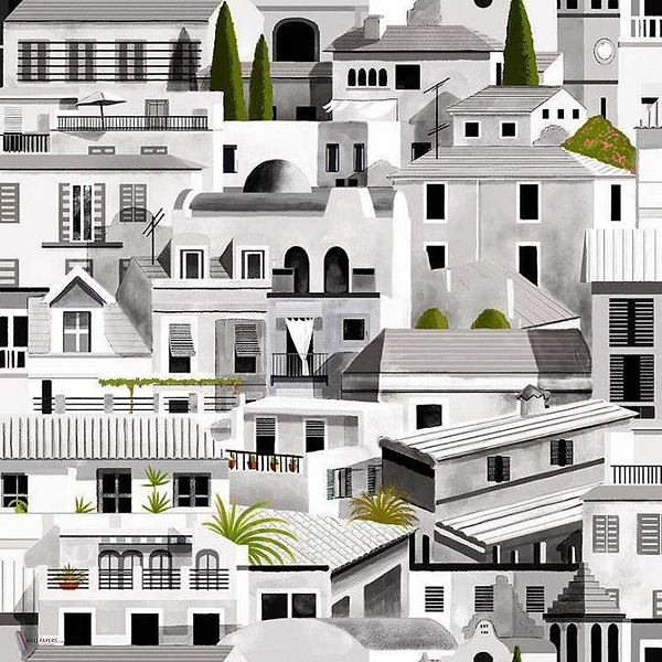 Valldemossa wallpaper in Night van Coordonne