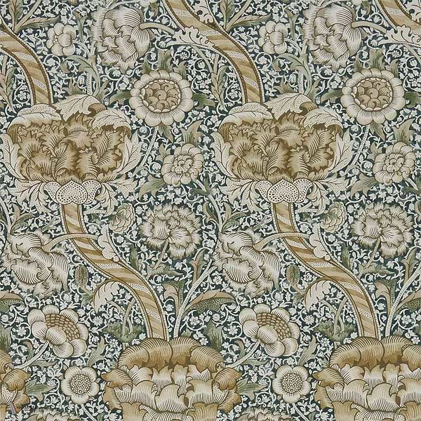 Wandle wallpaper in Forest/Mustard van Morris & Co