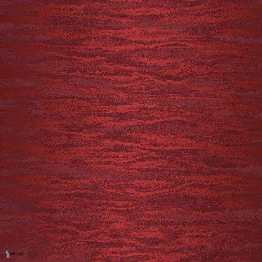 Waves behang in Aubergine van Texam