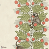 Acacia-Behang-Tapete-Cole & Son-Olive & Coral-Rol-109/11051-Selected Wallpapers