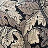 Acanthus Velvet stof-Fabric-Tapete-Morris & Co-Charcoal/Grey-Meter (M1)-226399-Selected Wallpapers