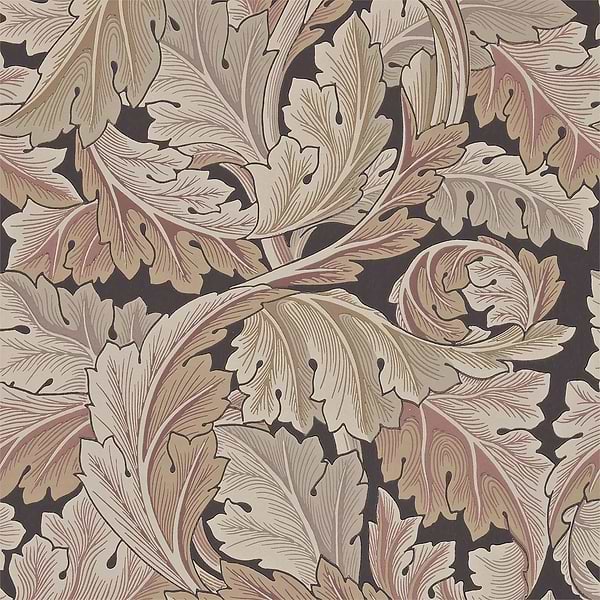 Acanthus-behang-Tapete-Morris & Co-Terracotta-Rol-212551-Selected Wallpapers