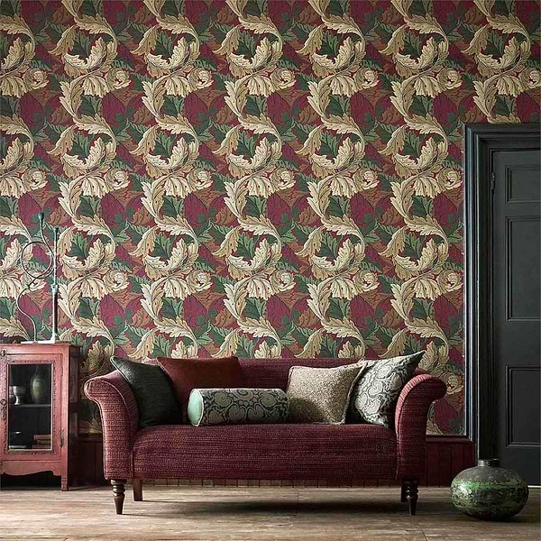 Acanthus-behang-Tapete-Morris & Co-Selected Wallpapers