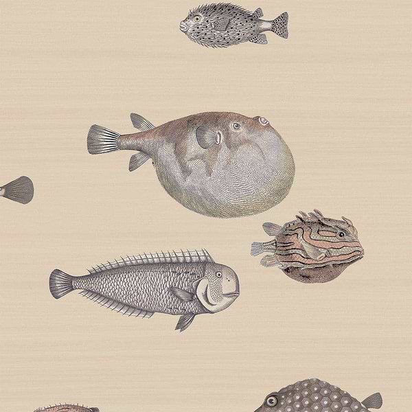 Acquario-wallpaper-Cole & Son-Taupe-Roll-114/16033-Selected Wallpapers
