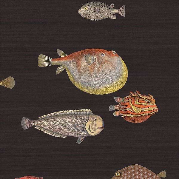 Acquario-wallpaper-Cole & Son-Charcoal-Roll-97/10048-Selected Wallpapers