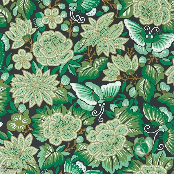 Amara Butterfly-Behang-Tapete-Sanderson-Emerald-Rol-217117-Selected Wallpapers