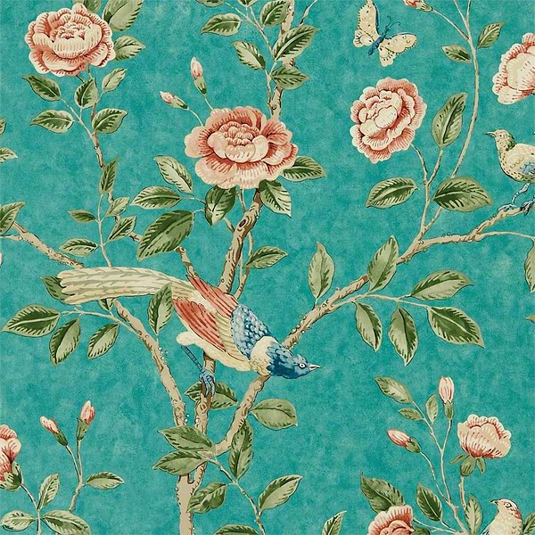 Andhara-behang-Tapete-Sanderson-Teal/Tumeric-Rol-216796-Selected Wallpapers