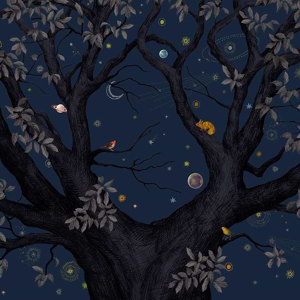 Arbracadabra-behang-Tapete-Isidore Leroy-Nuit-Non Woven-06242212_custom-Selected Wallpapers