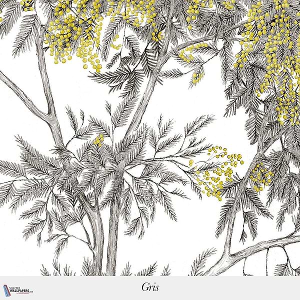 Arbustes-behang-Tapete-Isidore Leroy-Gris-Non Woven-6248309-Selected Wallpapers