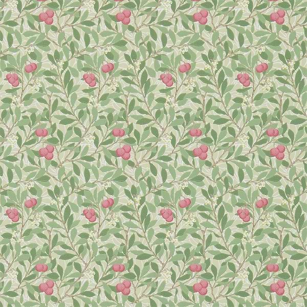 Arbutus-behang-Tapete-Morris & Co-Olive/Pink-Rol-214720-Selected Wallpapers