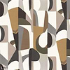 Assemblage-Behang-Tapete-Casamance-Blanc/Chocolat-Rol-75460100-Selected Wallpapers